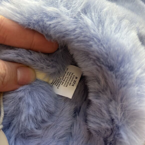 Anthropologie Maeve Fuzzy Sky Platform Slippers Women's Size Medium M (8-9) NWT - Picture 4 of 6